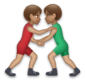 Men Wrestling Emoji Lg