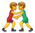 Men Wrestling Emoji Lg