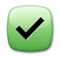 Check Mark Button Emoji Lg