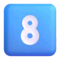 Keycap Digit Eight Emoji Microsoft-teams