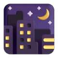 Night With Stars Emoji Microsoft-teams