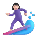 Woman Surfing Emoji Microsoft-teams