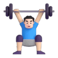 Man Lifting Weights Emoji Microsoft-teams