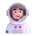 Man Astronaut Emoji Microsoft-teams