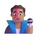 Man Singer Emoji Microsoft-teams