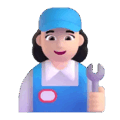 Woman Mechanic Emoji Microsoft-teams