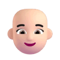 Woman Bald Emoji Microsoft-teams