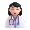 Woman Health Worker Emoji Microsoft-teams