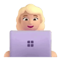 Woman Technologist Emoji Microsoft-teams