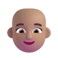 Woman Bald Emoji Microsoft-teams