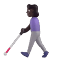 Woman With White Cane Emoji Microsoft-teams