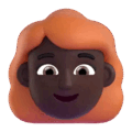 Woman Red Hair Emoji Microsoft-teams