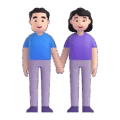 Woman And Man Holding Hands Emoji Microsoft-teams