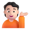Person Tipping Hand Emoji Microsoft-teams