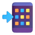 Mobile Phone With Arrow Emoji Microsoft-teams