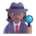 Woman Detective Emoji Microsoft-teams