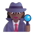 Woman Detective Emoji Microsoft-teams