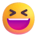 Grinning Squinting Face Emoji Microsoft-teams