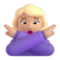 Woman Gesturing No Emoji Microsoft-teams