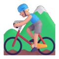 Man Mountain Biking Emoji Microsoft-teams