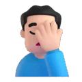 Man Facepalming Emoji Microsoft-teams