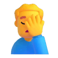 Man Facepalming Emoji Microsoft-teams