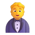 Person In Tuxedo Emoji Microsoft-teams
