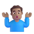 Man Shrugging Emoji Microsoft-teams
