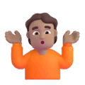 Person Shrugging Emoji Microsoft-teams