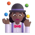 Woman Juggling Emoji Microsoft-teams
