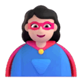 Woman Superhero Emoji Microsoft-teams
