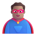 Man Superhero Emoji Microsoft-teams