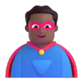 Man Superhero Emoji Microsoft-teams