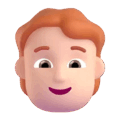 Person Red Hair Emoji Microsoft-teams