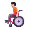Person In Manual Wheelchair Emoji Microsoft-teams