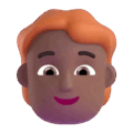 Person Red Hair Emoji Microsoft-teams