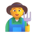 Farmer Emoji Microsoft-teams