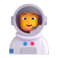 Astronaut Emoji Microsoft-teams