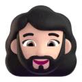 Woman Beard Emoji Microsoft-teams