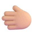 Leftwards Hand Emoji Microsoft-teams