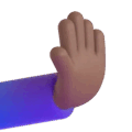 Rightwards Pushing Hand Emoji Microsoft-teams