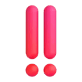 Double Exclamation Mark Emoji Microsoft-teams