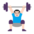 Man Lifting Weights Emoji Windows