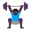 Man Lifting Weights Emoji Windows