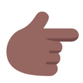 Backhand Index Pointing Right Emoji Windows
