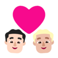 Couple With Heart Man Man Emoji Windows
