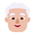 Man White Hair Emoji Windows