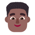 Man Curly Hair Emoji Windows