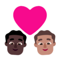 Couple With Heart Man Man Emoji Windows