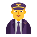 Man Pilot Emoji Windows